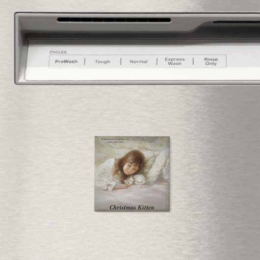 Aimant Christmas Kitten (In Situ (Lave-vaisselle))