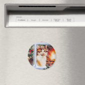 Aimant Christmas Kitten (In Situ (Lave-vaisselle))