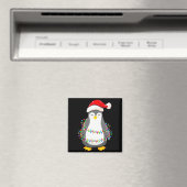 Aimant Christmas Lights Penguin Wearing Xmas Hat - Pengui (In Situ (Lave-vaisselle))