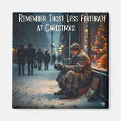 AIMANT CHRISTMAS MEANING PICTURE REMEMBER THE POOR (Devant)
