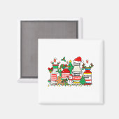 Aimant Christmas Medication Bottles Funny Nurse Humor  (Recto/Verso)