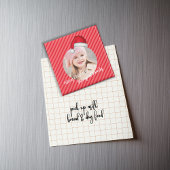 Aimant Christmas mignon photo Santa Hat Whimsical