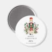 Aimant Christmas Nutcracker Script Greenery Holiday (Recto/Verso)