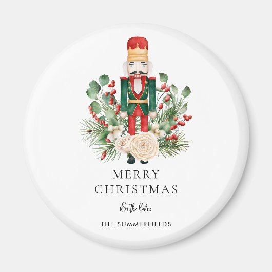 Aimant Christmas Nutcracker Script Greenery Holiday (Devant)