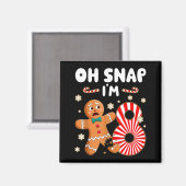 Aimant Christmas Oh Snap 8 Year Old Gingerbread Man 8th B (Recto/Verso)