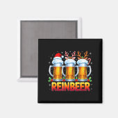 Aimant Christmas Santa Beer Lovers Funny Drinking Trend N (Recto/Verso)