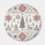 Aimant Christmas Scandinavian Geometric Minimalist (Devant)