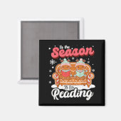 Aimant Christmas School Teacher Retro Librarian Groovy Xm (Recto/Verso)