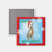 Aimant Christmas Scottish Deerhound (Recto/Verso)