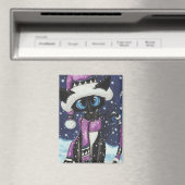 Aimant Christmas Snow Siamese Cat American MoJo Pillows (In Situ (Lave-vaisselle))