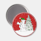 Aimant Christmas Snowman (Recto/Verso)