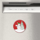 Aimant Christmas Snowman (In Situ (Lave-vaisselle))