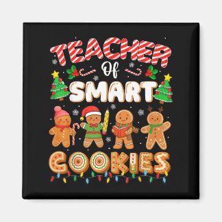 Aimant Christmas Teacher Of Smart Cookies Funny Cute Ging