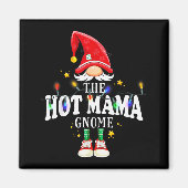 Aimant Christmas The Hot Mama Gnome X-mas Matching Pjs  (Devant)