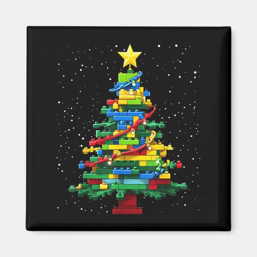 Aimant Christmas Tree Block Brick Building Xmas Master Bu (Devant)