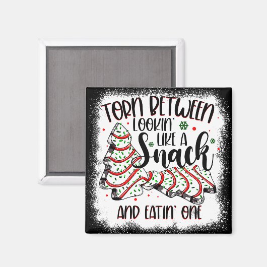 Aimant Christmas Tree Cake Torn Between Lookin Like A Sna (Recto/Verso)