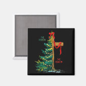 Aimant Christmas Tree The Season Jesus Cross The Reason  (Recto/Verso)