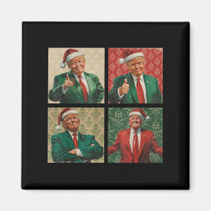 Aimant Christmas Trump, Merry Vibes, Mon Président, 2024