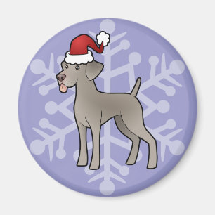 Aimant Christmas Weimaraner