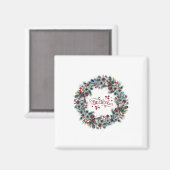 Aimant Christmas Wreath CROIRE Typographie (Recto/Verso)