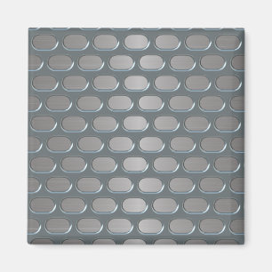 Aimant Chrome Grille sur l'aspect inoxydable