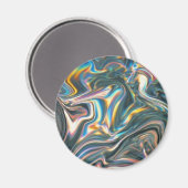 Aimant Chrome holographique (Recto/Verso)