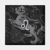 Aimant Chrome Style Leo Zodiac Connexion Hevelius (Devant)
