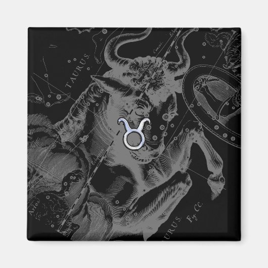 Aimant Chromique Taurus Zodiac on Hevelius Black (Devant)