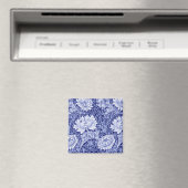 Aimant Chrysanthème Bleu, William Morris (In Situ (Lave-vaisselle))