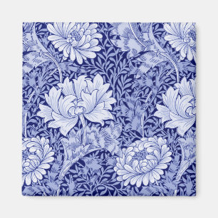 Aimant Chrysanthème Bleu, William Morris