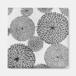 Aimant Chrysanthèmes de l'école japonaise