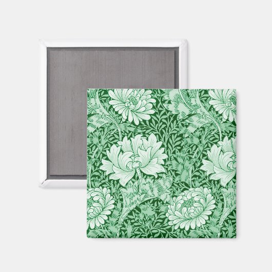 Aimant Chrysanthemum Green, William Morris (Recto/Verso)