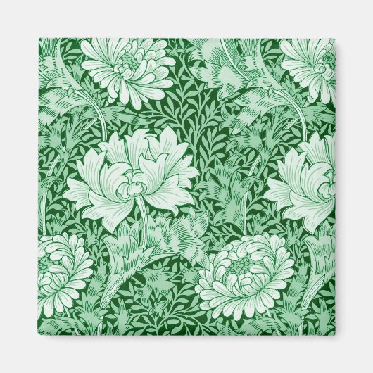 Aimant Chrysanthemum Green, William Morris (Devant)