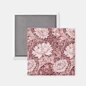 Aimant Chrysanthemum Maroon, William Morris (Recto/Verso)