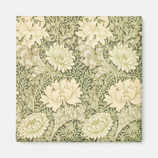 Aimant Chrysanthemum par William Morris, Art Vintage (Devant)