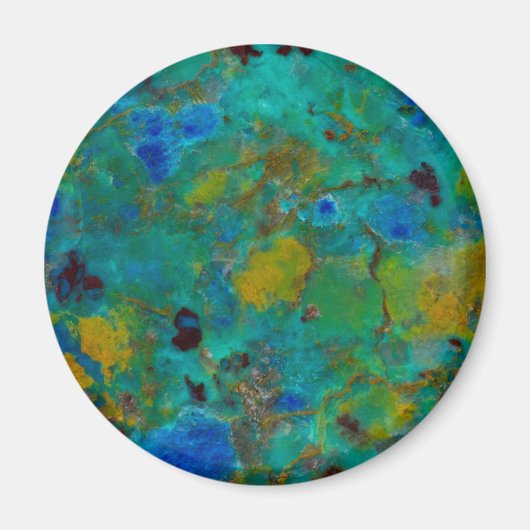 Aimant Chrysocolla de Blue Cliff (Devant)