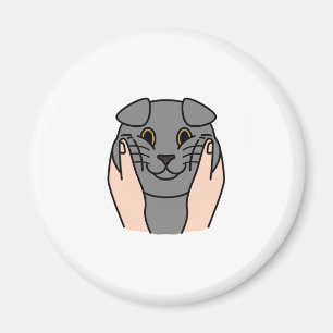 Aimant Chubby Cheeks Scottish Fold Cat
