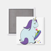 Aimant Chubby Unicorn Manger Rainbow (Recto/Verso)