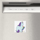 Aimant Chubby Unicorn Manger Rainbow (In Situ (Lave-vaisselle))