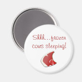 Aimant Chut...des vaches congelées qui dorment ! (Recto/Verso)