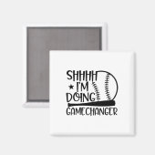 Aimant Chut je fais Gamechanger Drôle Sel Joueuse Softll (Recto/Verso)