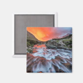 Aimant Chutes de courant continu | Parc national du Glaci (Recto/Verso)