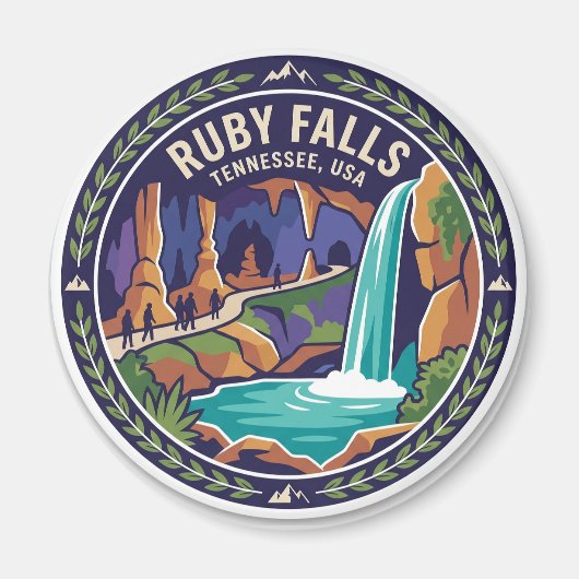 Aimant Chutes de Ruby Tennessee (Devant)