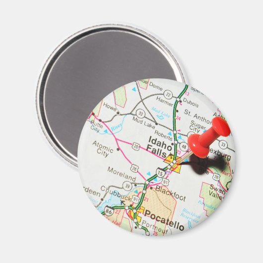 Aimant Chutes d'Idaho (Recto/Verso)