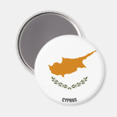 Aimant Chypre Drapeau charmant patriotique (Recto/Verso)