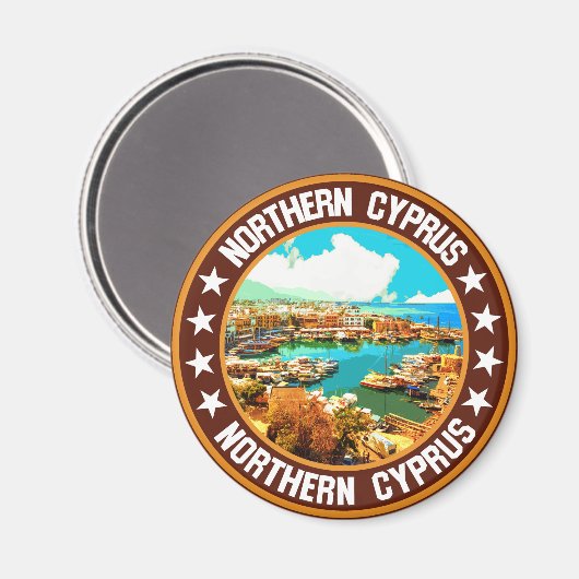Aimant Chypre du Nord (Recto/Verso)