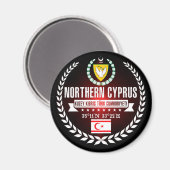 Aimant Chypre du Nord (Recto/Verso)