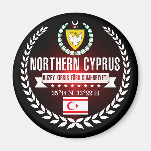 Aimant Chypre du Nord (Devant)
