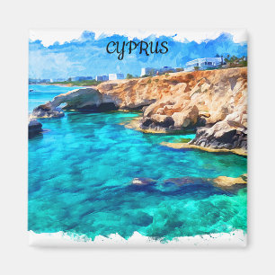 Aimant Chypre Méditerranée Paysage Voyage