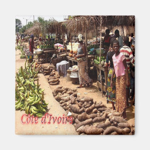 Aimant CI - Côte d'Ivoire - marché traditionnel